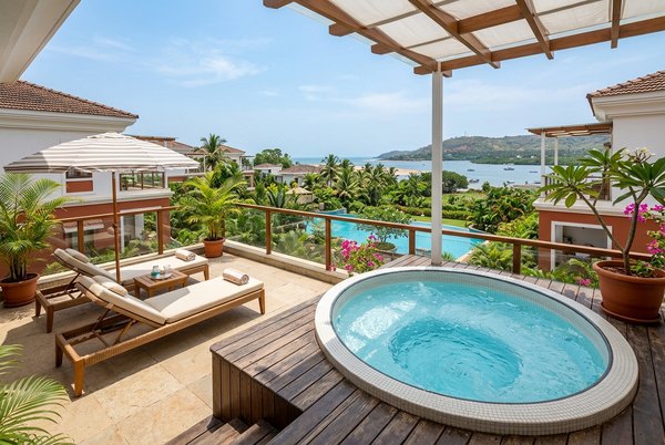 Bluewave 1bhk pool view w/game zone, jacuzzis